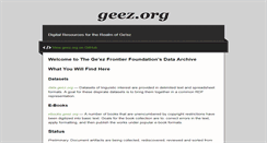 Desktop Screenshot of geez.org