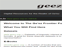 Tablet Screenshot of geez.org